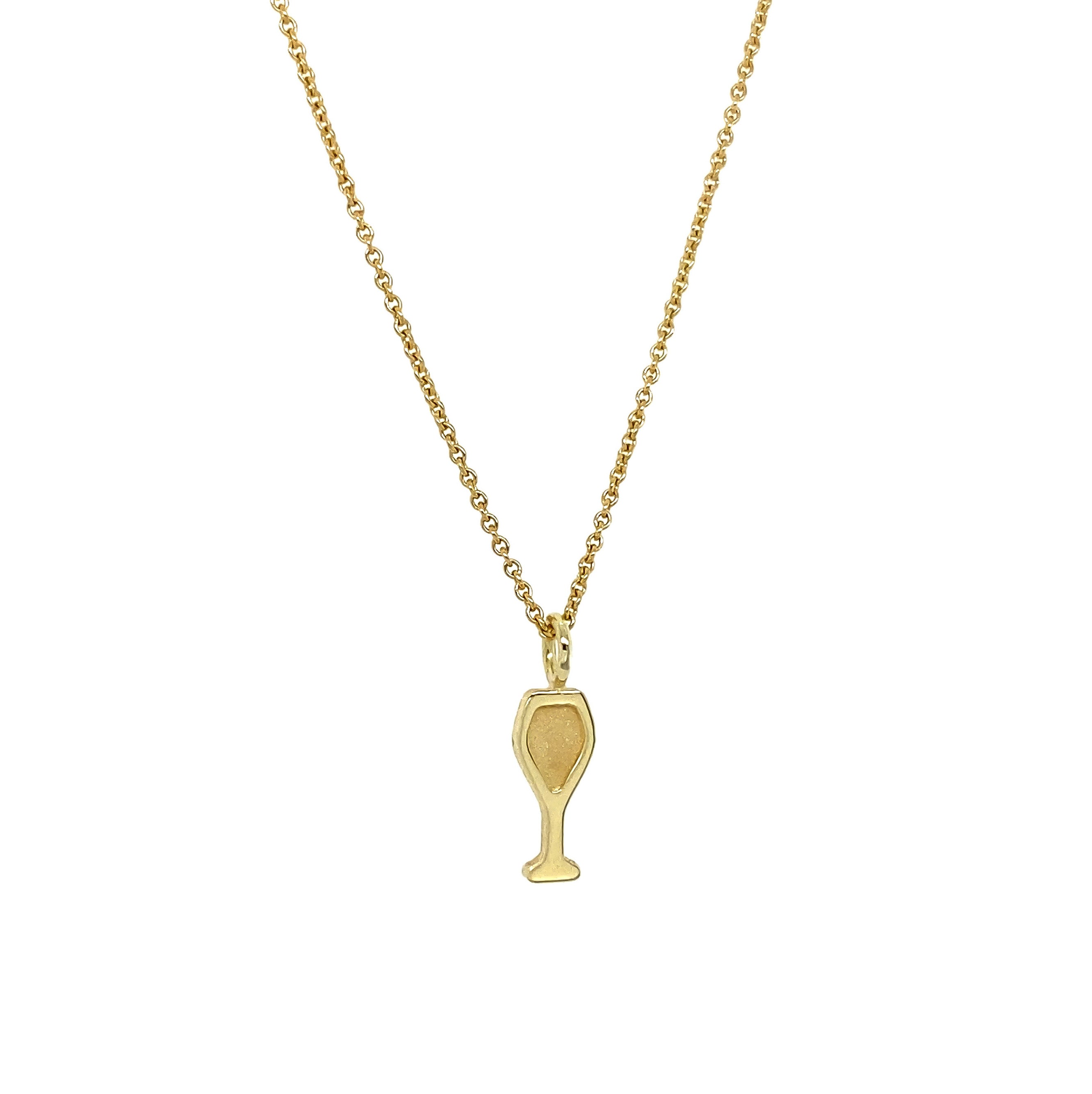 Charm Ketting - met Wijnglas