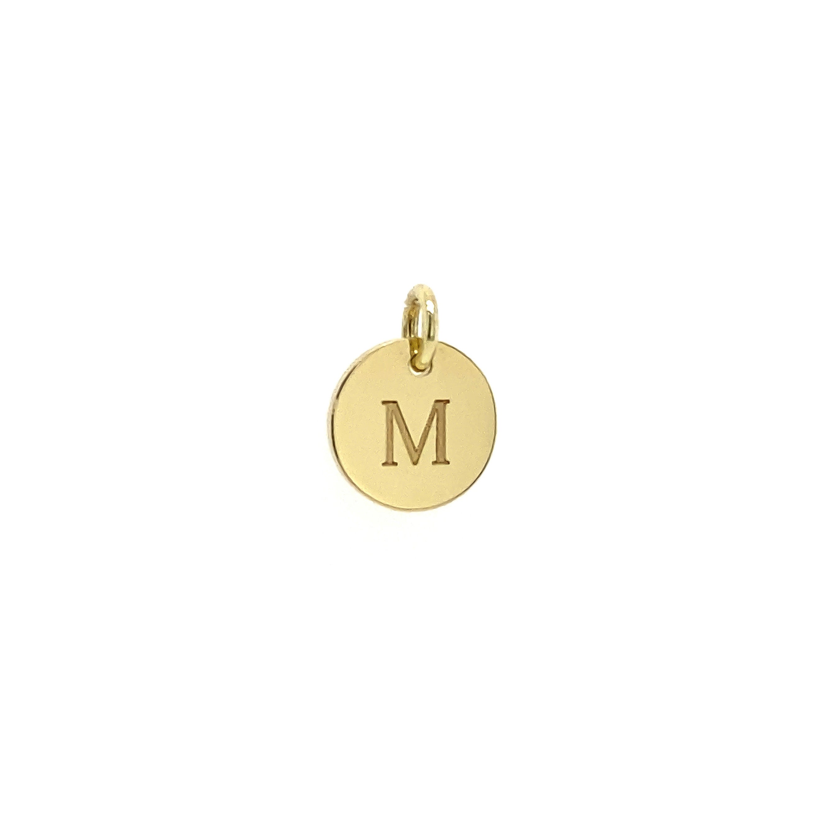 Handgemaakte gouden letter bedels