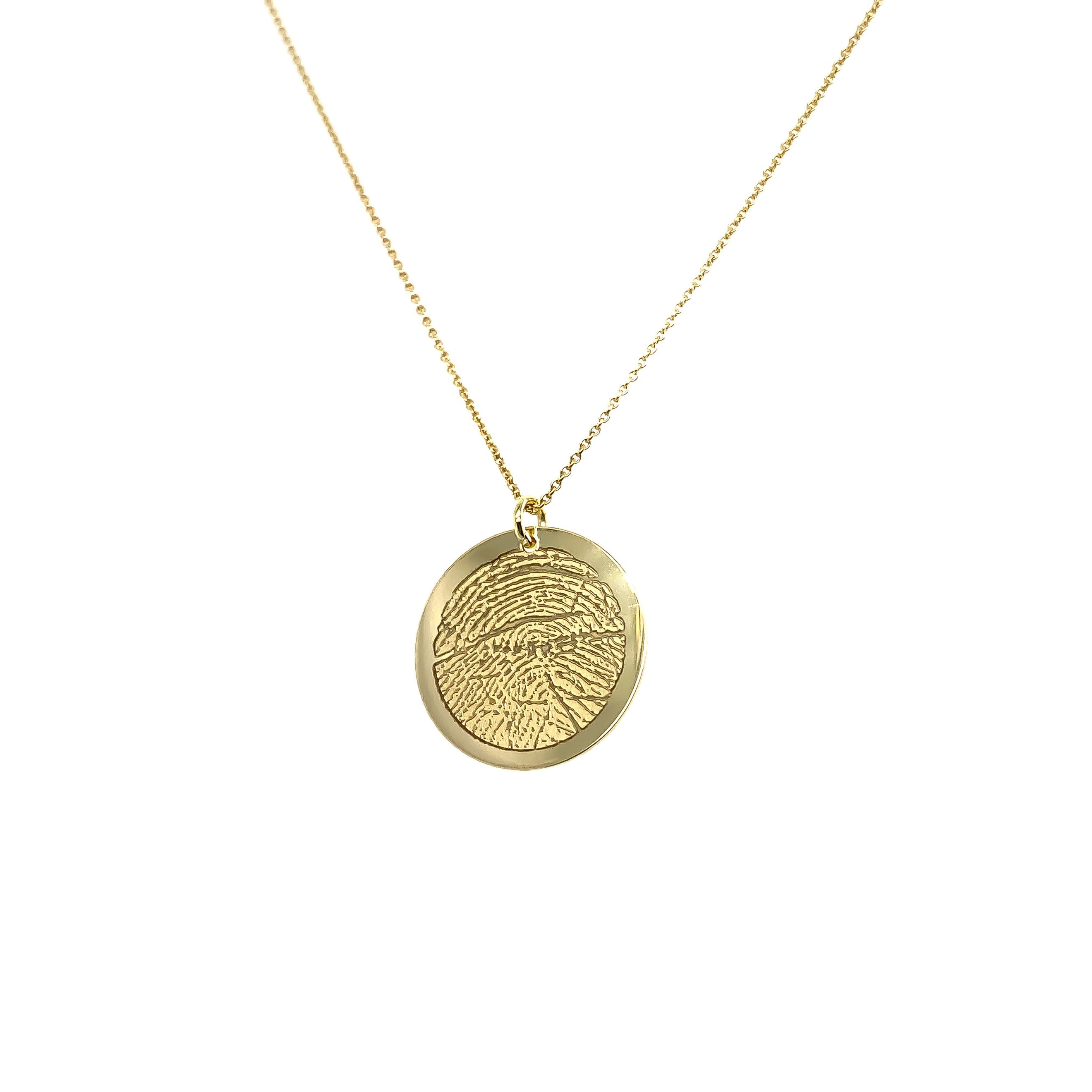 Necklaces with fingerprint