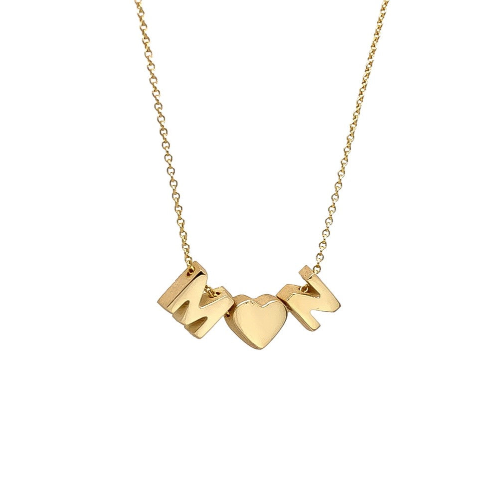 Necklaces with letter