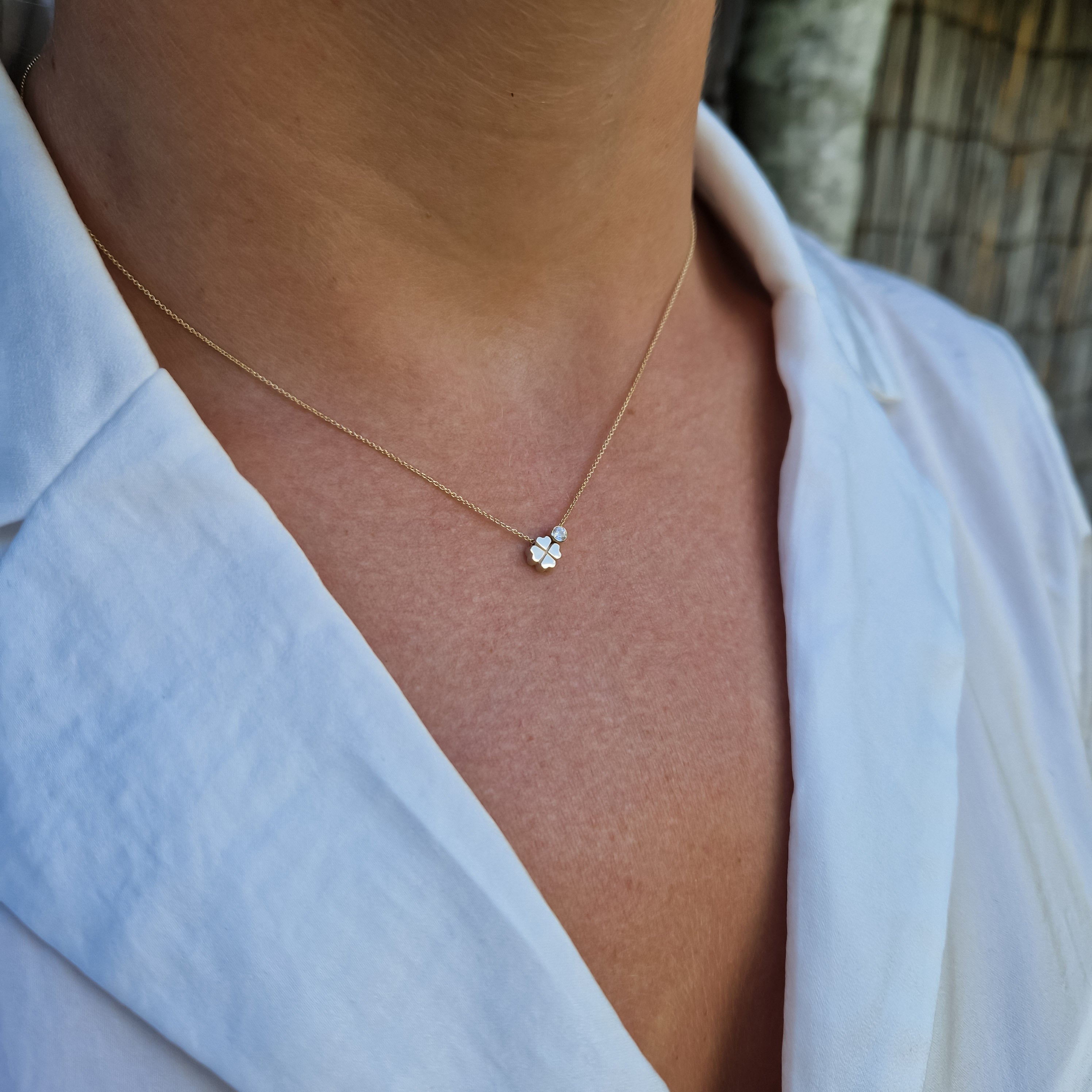 Charm Necklace Lucky Diamond